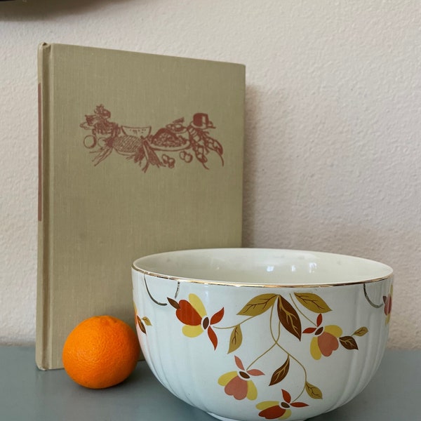 Jewel Tea Autumn Leaf Small Bowl - Hall’s Superior Quality Kitchenware Small Bowl - Vintage Jewel Tea Bowl