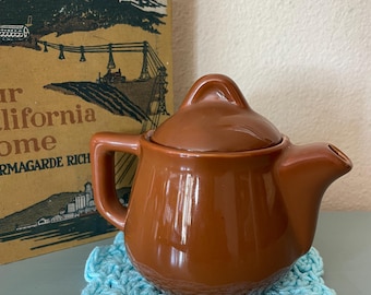 Coorsite Chefsware Single Serve Brown Glaze Teapot - Vintage Pottery Teapot