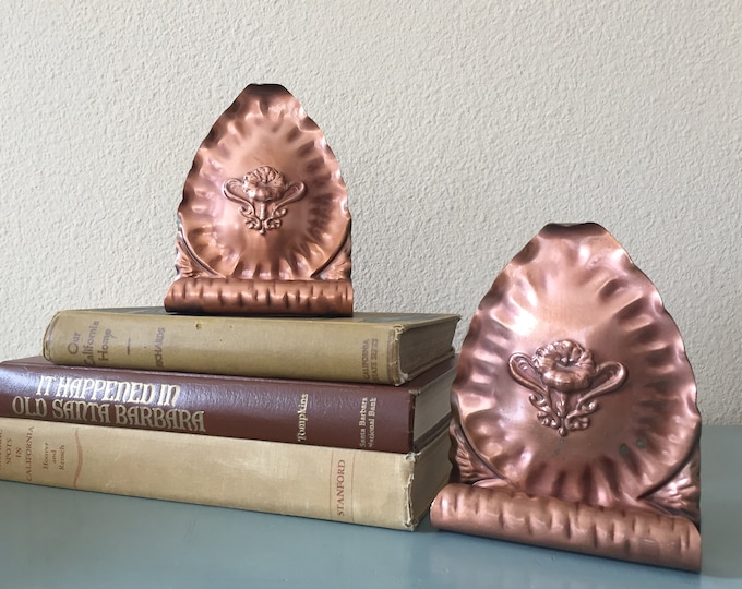 Vintage Gregorian Copper Bookends Vintage Copper Bookends Gregorian