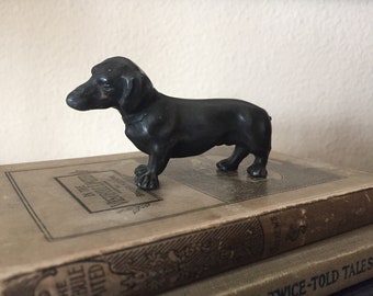 plastic dachshund figurine