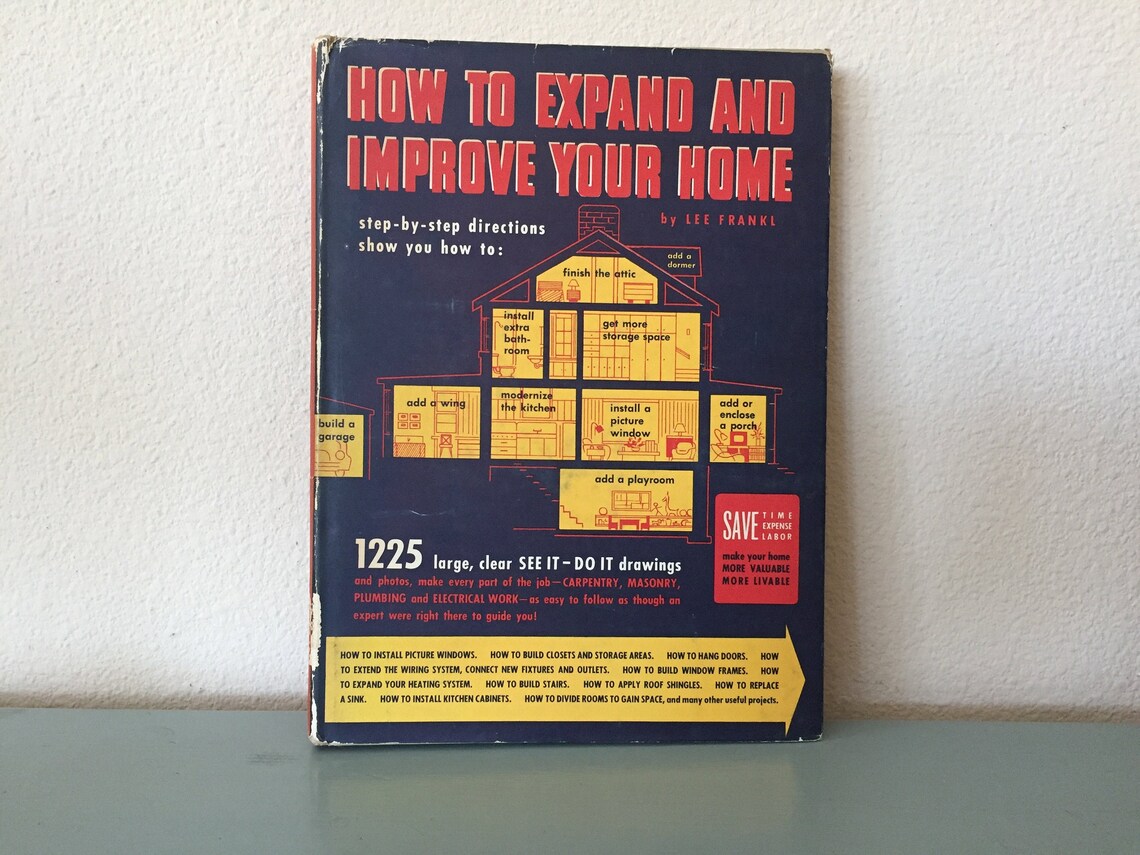 Vintage Home Improvement Book 1951 First Edition How to Etsy