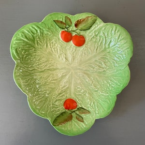 Vintage Carlton Ware Lettuce Tomato Serving Dish - 1920s Salad Ware