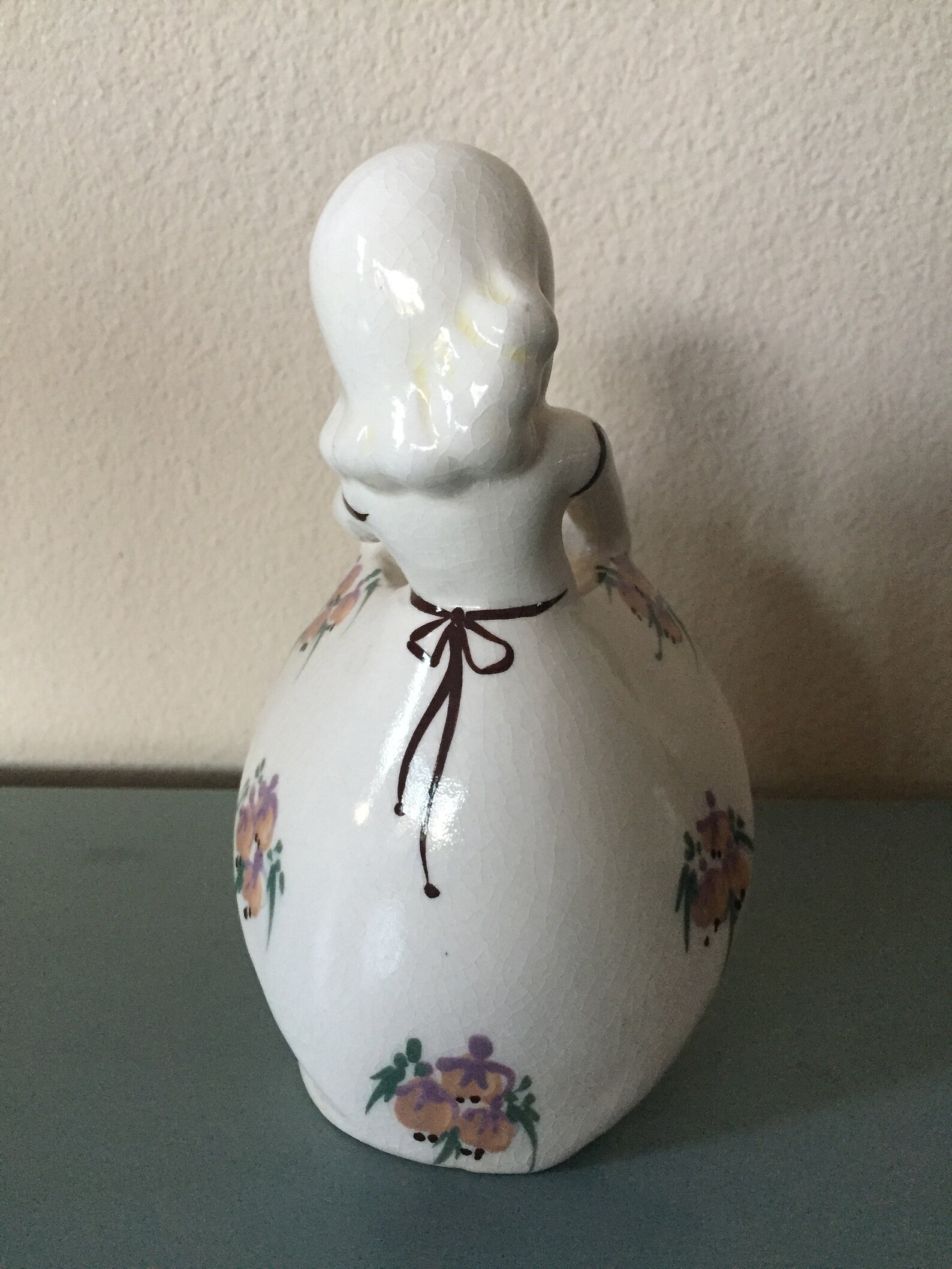 Vintage Delee Art Pottery Girl Figurine/bud Vase Vintage Etsy