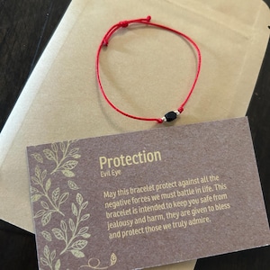 Azabache kids -14k GOLD - protection from evil eye -red string - red cord bracelet - mal de ojo - baby azabache gold filled no tarnish