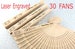 Personalized Wedding Rustic Sandalwood Fans Favors Custom Wedding Favor For Beach Summer wooden Bundle Deal  SZ001 