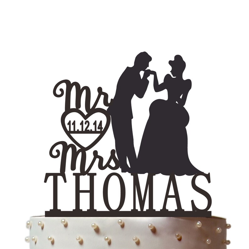 Mr and Mrs Cake Topper Personalized Wedding Cake Topper With Etsy
