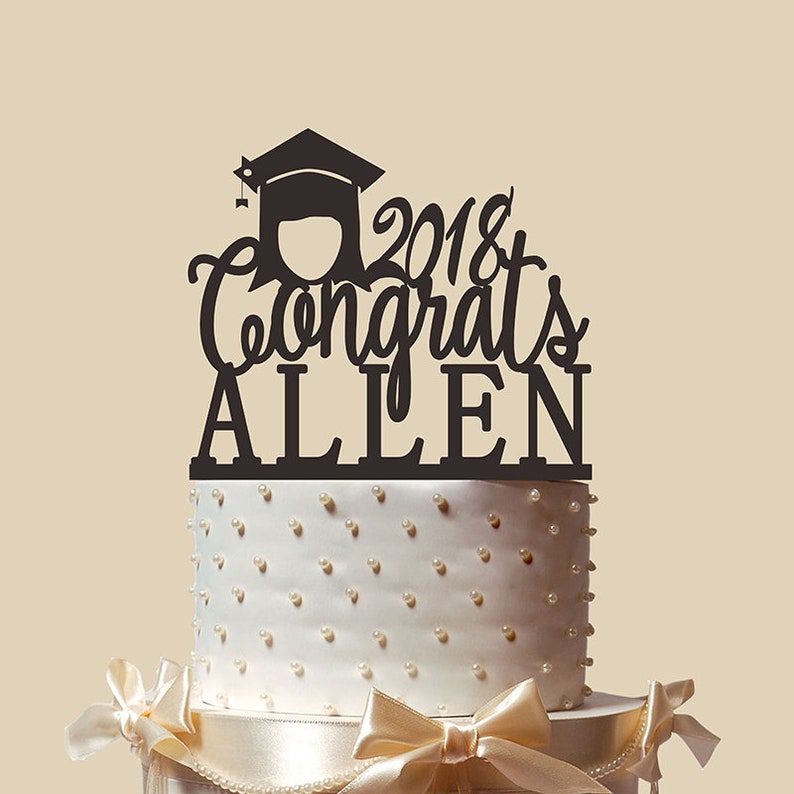Personalized Graduation for Girls Cake Topper Graduation - Etsy