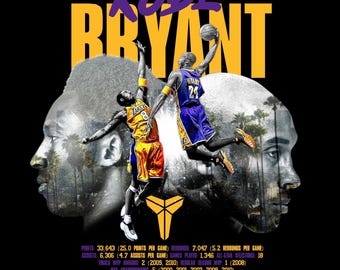 PNG Design The Black Mamba Bryant History (size 11.7x16,5inch PNG)