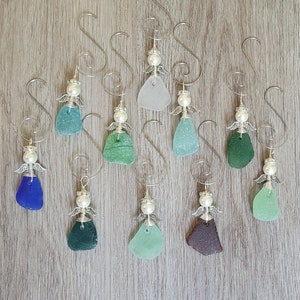 Genuine Sea Glass Angel 2 inches/Made to OrderBulk Sea Glass Angels/Wholesale Sea Glass Angels/Angel Car Charm/Angel Ornament/Work Gift/Bulk