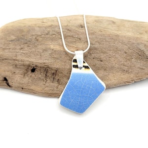 Genuine Sea Pottery Pendant Beach Ceramic Necklace Beach Ceramic Charm Unique Gift Sea Pottery Sea Pottery Necklace