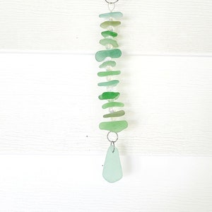 Genuine Sea Glass/Genuine Sea Glass Suncatcher/Mini Sea Glass Suncatcher/Sea Glass Mobile/Lake House Decor/Unique Gift/Gift for Her