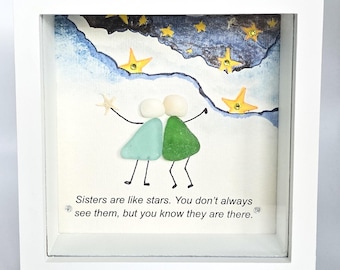 Genuine Sea Glass Art/sea Glass Collection/lake House Decor