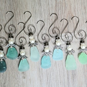 Genuine Sea Glass Angel/Made to OrderBulk Sea Glass Angels/Wholesale Sea Glass Angels/Angel Car Charm/Angel Ornament/Work Gift/Ornament Bulk