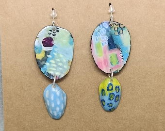 Pendientes hechos a mano, estilo bohemio.