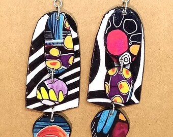 Pendientes hechos a mano, estilo bohemio.