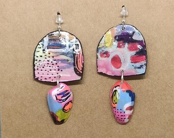 Pendientes hechos a mano, estilo bohemio.