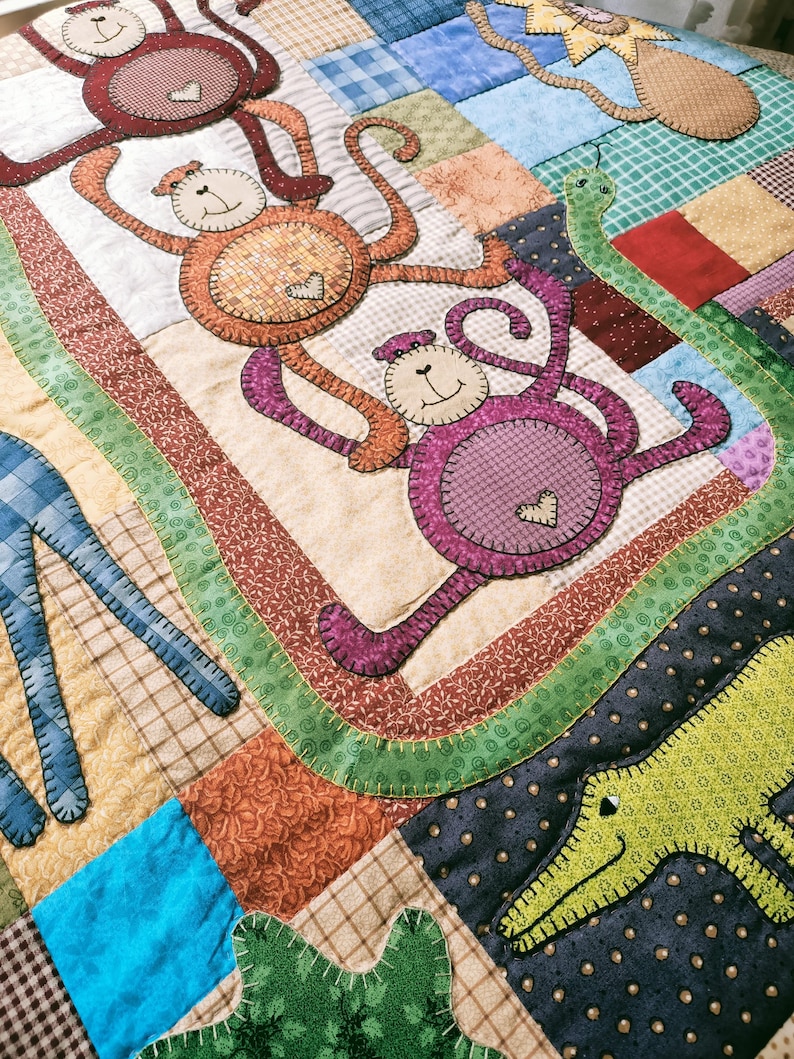 Patchwork Animal Patterns Animal Patchwork and Applique Pattern, PDF Digital Pattern - Etsy