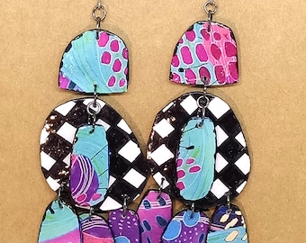 Pendientes hechos a mano, únicos, estilo bohemio.