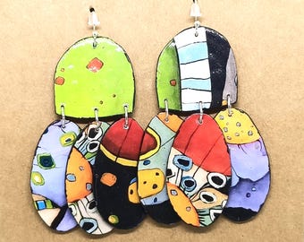 Handmade Earrings, Lightweight, Boho