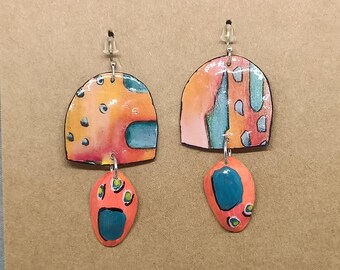 Pendientes hechos a mano, estilo bohemio.
