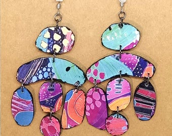 Handmade Earrings, Boho, Eclectic