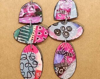 Pendientes hechos a mano, estilo bohemio.