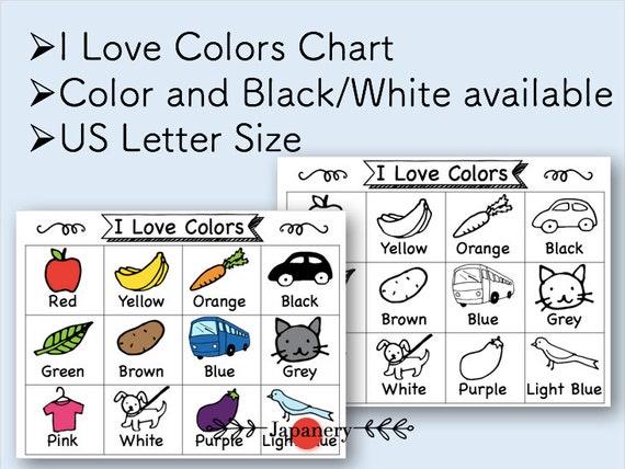 We Love Colors Size Chart