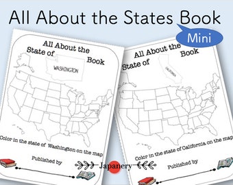 All About the States Mini Book (50 States)