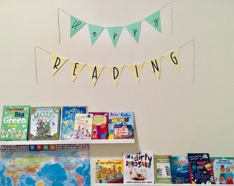 Happy Reading Classroom Decor Banner Printable