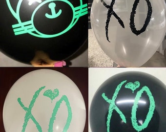 12 Pack - The Weeknd XO balloons Kiss Land Edition XOTWOD official Abel Tesfaye Starboy