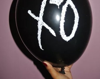 10 Pack - The Weeknd xo balloons - 10 pieces! XOTWOD official issue Abel Tesfaye kiss land