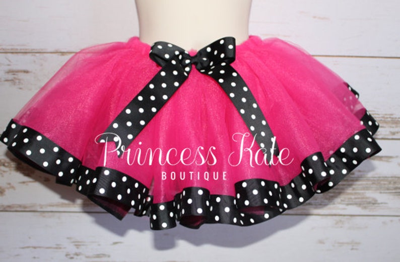 sewn tutu Ribbon trim tutu polka dot tutu kids tutu Tutu Birthday tutu ribbon tutu