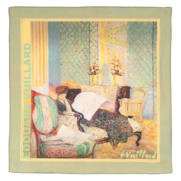 Edouard Vuillard 19" Large Handkerchief Bandana Combo for T Shirt's : Misia on Canape Impressionism Petite Scarf/100% Cotton