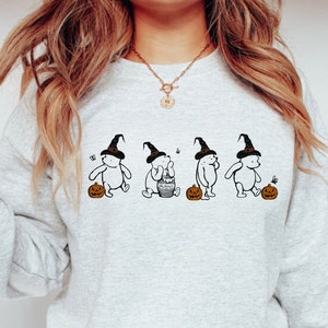 Winnie the Pooh Halloween Sweatshirt Vintage Winnie the Pooh Pullover Pooh Bear Crewneck Spooky Halloween Pooh Sweatshirt Pooh Bear Geschenk