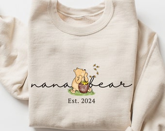 Nana Personalized Sweatshirt for Mothers Day Custom Nana Sweatshirt Granny Sweatshirt Promoted to Nana Gift