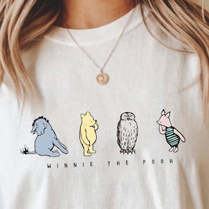 Classique Winnie l&#39;ourson chemise ourson ours chemise Winnie l&#39;ourson famille chemise Winnie l&#39;ourson fête chemise Winnie l&#39;ourson vêtements