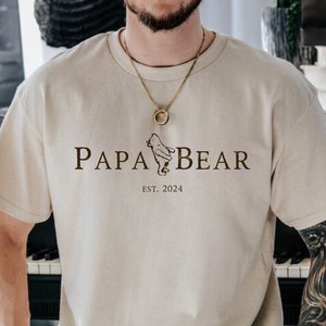 Papa Bear Tshirt Personalized Winnie the Pooh Shirt Birthday Party Tshirt Personalized Winnie the Pooh Tshirt for Fathers Day