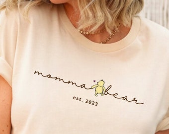 Momma Bear Shirt Classic Winnie the Pooh Shirt Mama Bear Shirt Momma Bear Winnie the Pooh Shirt Kundenspezifisches Mama Tshirt für Mama