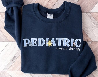 Regalos de terapia física pediátrica Sudadera PT pediátrica Suéter clásico de Winnie the Pooh Regalos de fisioterapeuta Regalo para terapeuta
