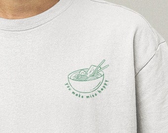 Japanese Ramen Shirt Ramen Noodles T Shirt Cute Miso Ramen Tee Kawaii Shirt Harajuku Shirt Gift for Ramen Lover Gift Noodles Shirt