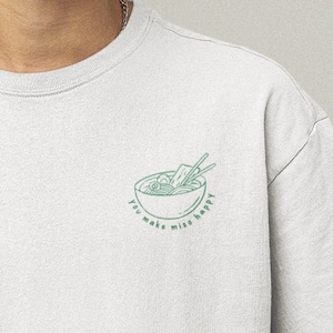 Japanese Ramen Shirt Ramen Noodles T Shirt Cute Miso Ramen Tee Kawaii Shirt Harajuku Shirt Gift for Ramen Lover Gift Noodles Shirt
