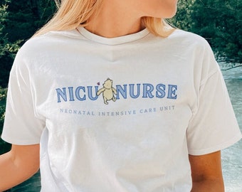 NICU Nurse TShirt Neonatal Intensive Care Unit TShirt Classic Winnie the Pooh Tshirt NICU Nurse Gifts Vintage Winnie the Pooh Tee