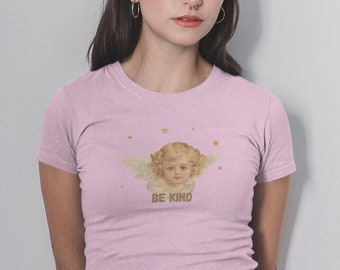 Cherub Shirt Women, Angel Shirt Aesthetic, Aesthetic Angel Shirt, Cupids Angel Shirts, Cupid Shirts for Women, Angel Print Shirt, Cute Tee