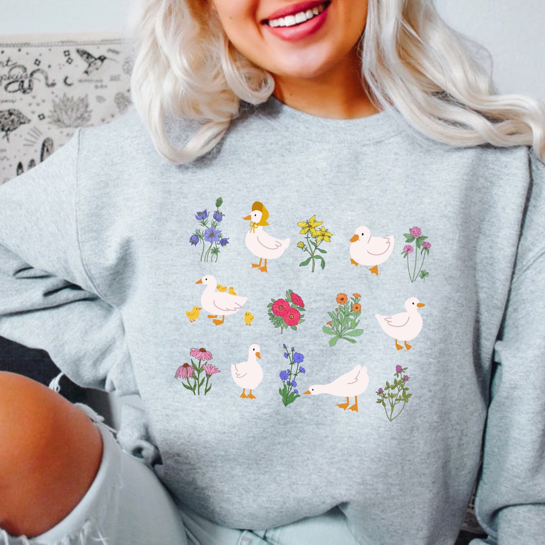 Cottagecore Duck Sweatshirt Cottagecore Aesthetic Clothing - Etsy