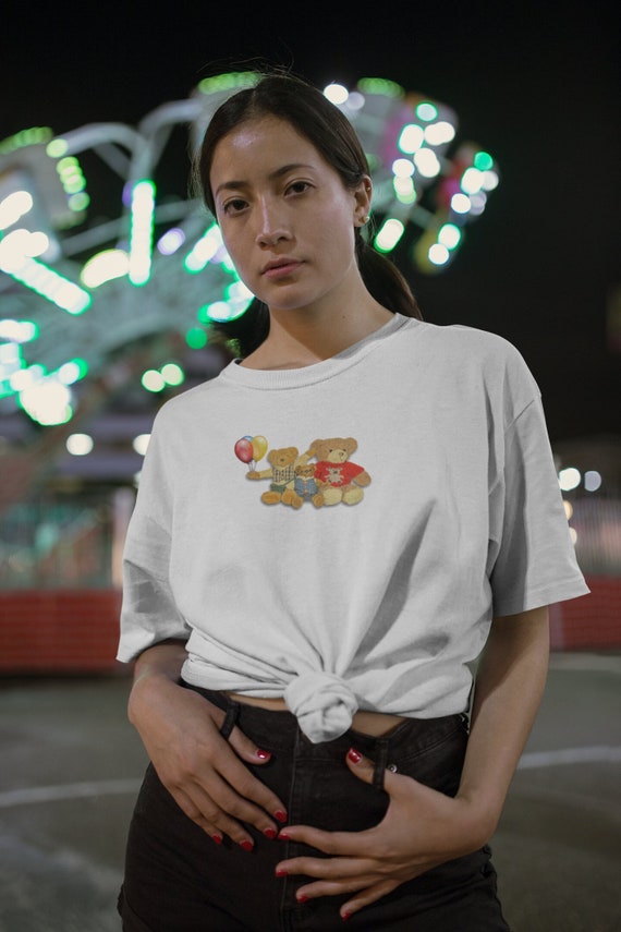 Teddy Bear Y2K Aesthetic Tee 90s Fashion Year 2000s Outfit Cute 