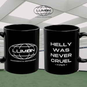 Helly Was Never Cruel Mug Lumon Mug from Severance Coffee Mug Macrodata Refinement Mug MDR Lumon Mug Gift for Severance Fan Irving B. Mug