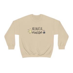 Neonatal Nurse Winnie the Pooh Sweatshirt NICU Nurse Sweatshirt NICU Nurse Sweater NICU Nurse Gift Nicu Nurse Crewneck Nicu Rn Gift Sand