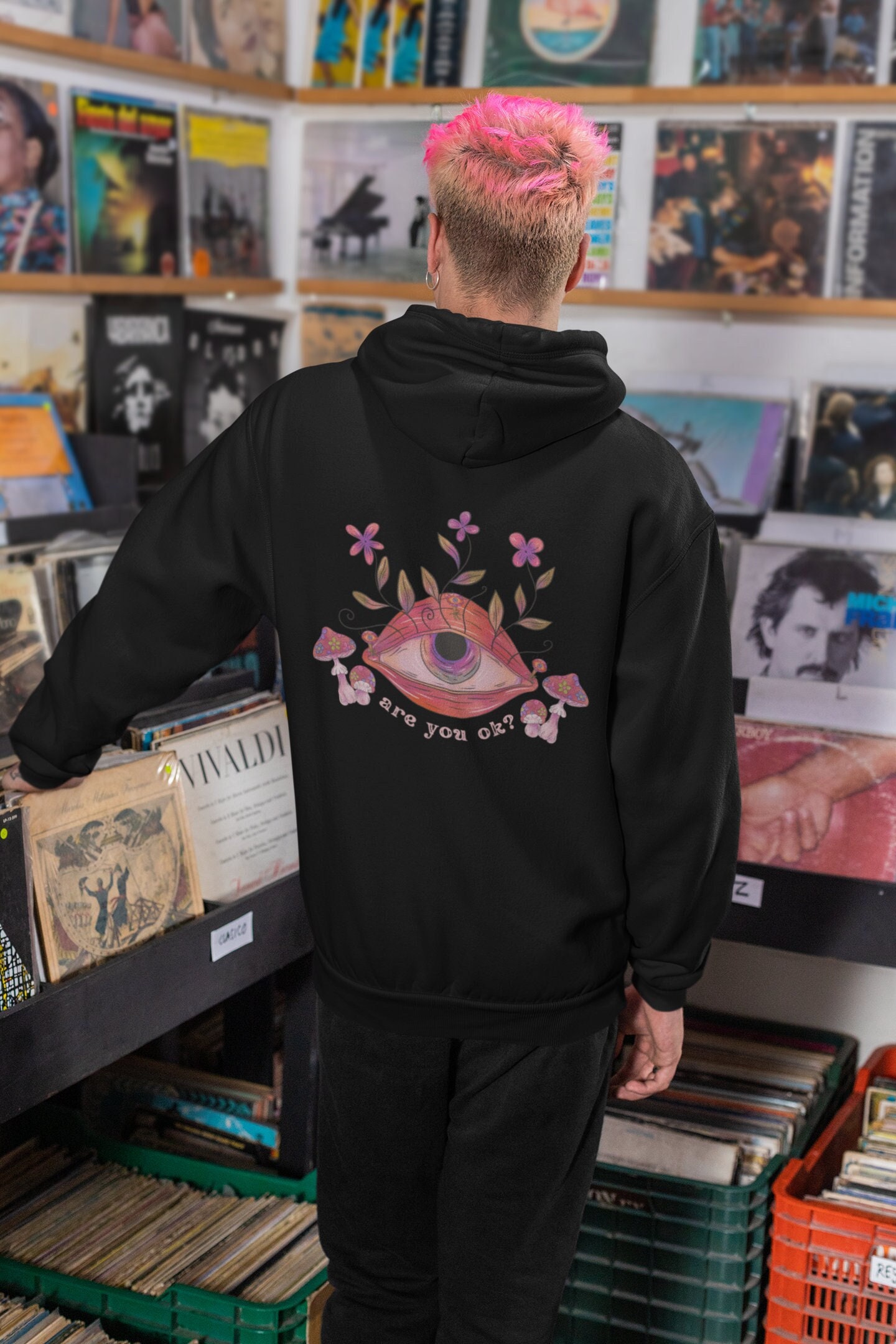  Weirdcore Aesthetic Dreamcore Oddcore Eye And Crescent Moons  Pullover Hoodie : Clothing, Shoes & Jewelry