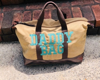 Daddy Bag-Hospital Bag-Mommy Overnight Bag-Dad Bag-Dad Hospital Bag-Overnight Dad to Be Bag-Expecting Parent Gift-Expecting Dad Gift
