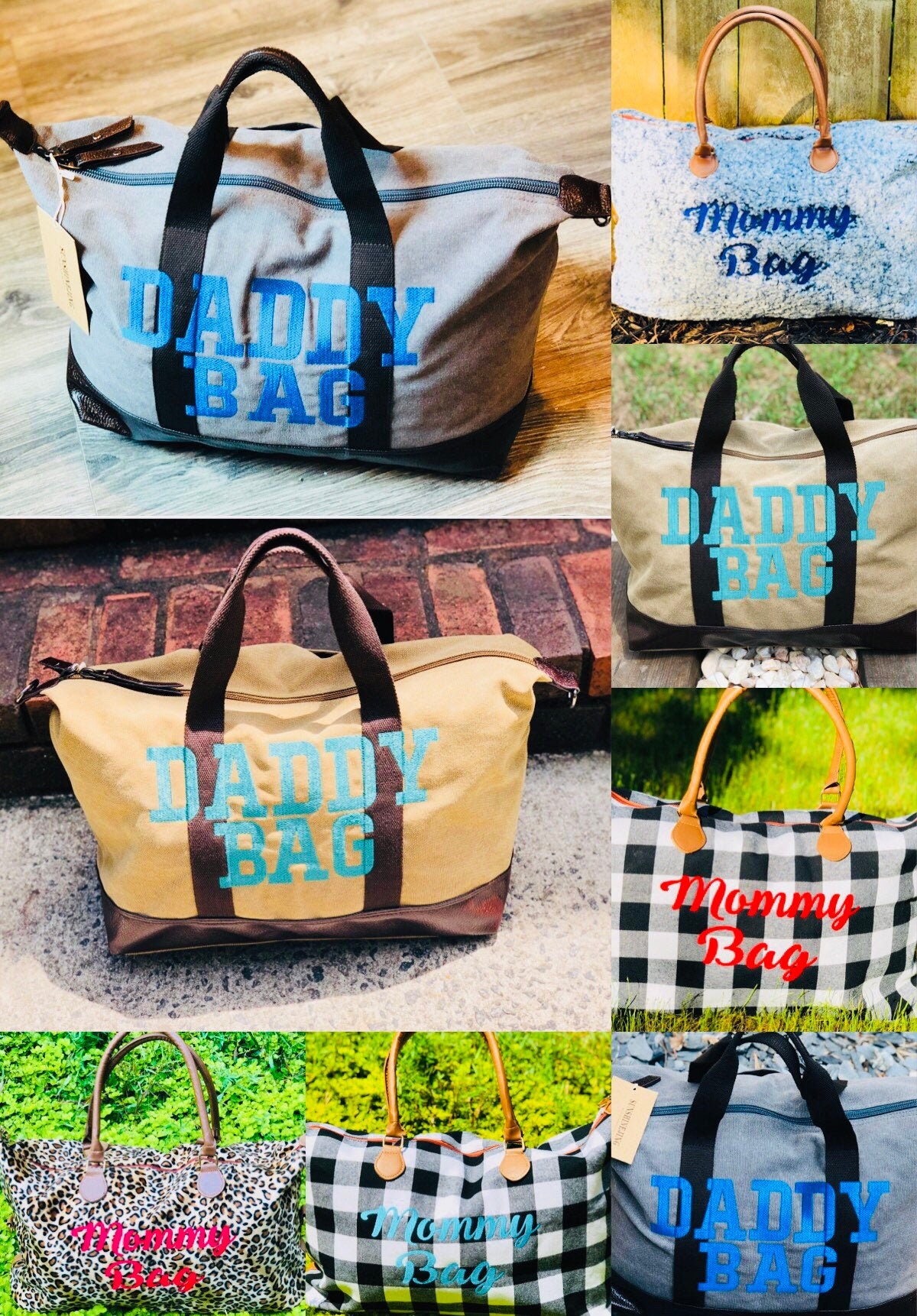 Mom+Dad Hospital Bag-Maternity Bag-Mommy Overnight Bag-Mommy Weekender Bag-Baby Shower Gift-Pregnancy Bag-New Mom Gift-Labor Mommy Bag